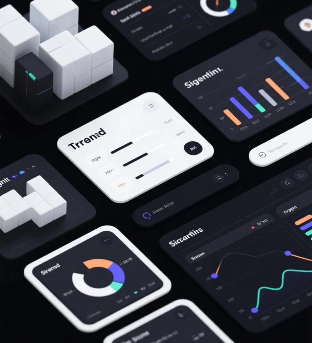 高对比数据分析版式示意